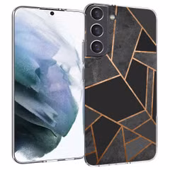 imoshion Design hoesje Samsung Galaxy S22 Plus - Grafisch Koper / Zwart