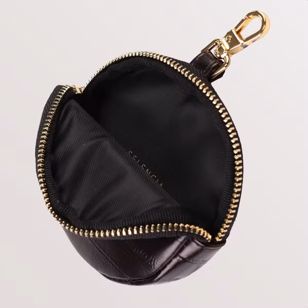 Selencia Nova Real Leather Mini Pouch - Dark Chocolate