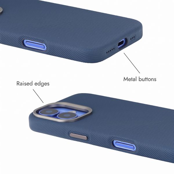 Accezz Mesh Back Cover with MagSafe Apple iPhone 16 - Dark Blue