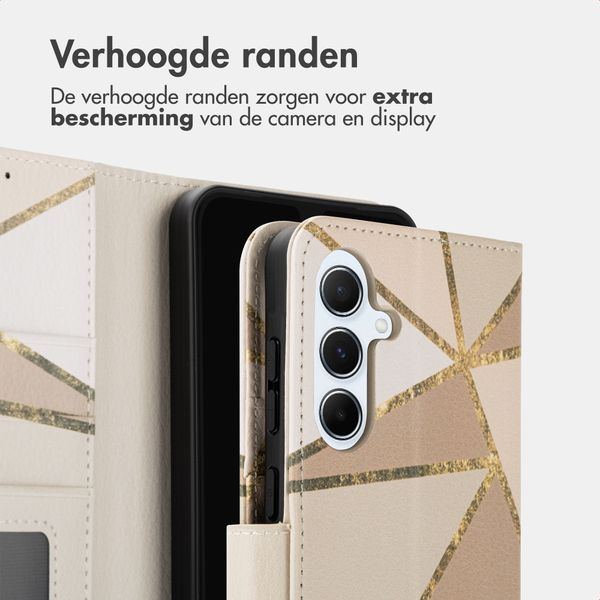 imoshion Design Bookcase Samsung Galaxy A56 - Beige Graphic