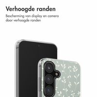 imoshion Design hoesje Samsung Galaxy S24 FE - Smoke Green Flowers
