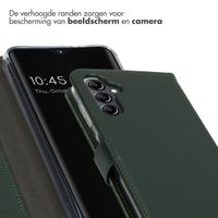 Selencia Echt Leren Bookcase Samsung Galaxy A14 (5G/4G) - Groen