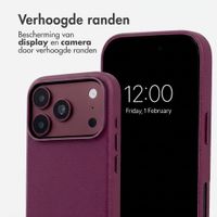 Accezz MagSafe Leather Backcover Apple iPhone 18 Pro / 17 Pro - Heath Purple