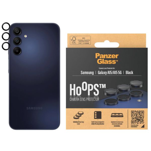 PanzerGlass Camera Protector Hoops Optic Rings Samsung Galaxy A15 (5G) - Black