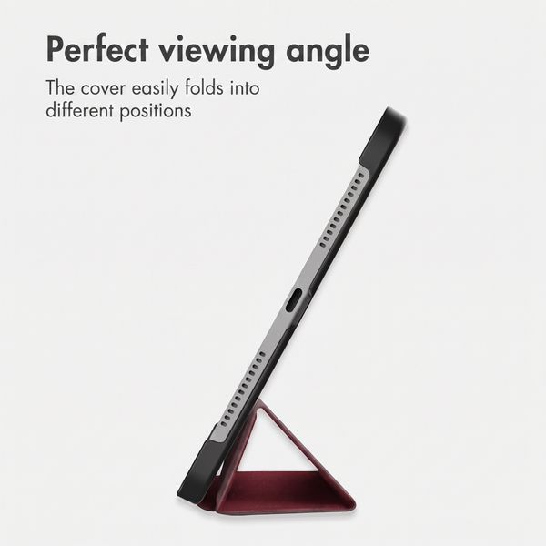 imoshion Trifold Book Case Apple iPad Pro 11 (2025) M5 / (2024) M4 - Bordeaux