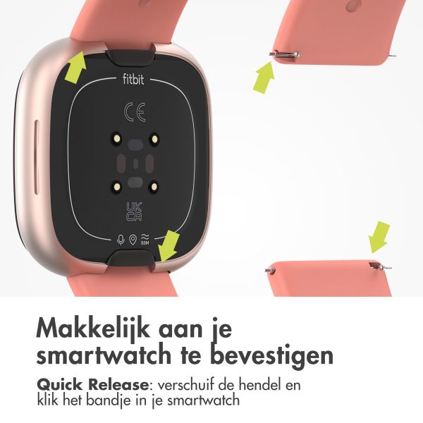 imoshion Siliconen bandje Fitbit Versa (2) / Versa Lite  - Maat L - Grapefruit