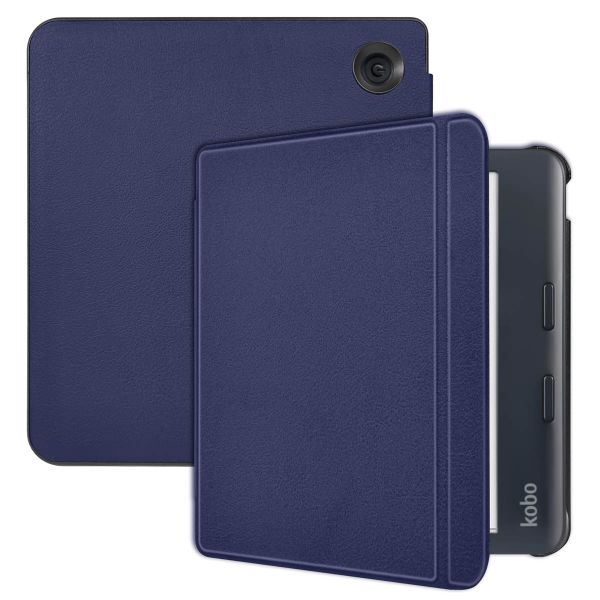 imoshion Slim Hard Case Sleepcover met stand Kobo Libra Colour - Donkerblauw