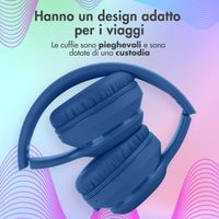 imoshion Draadloze Kinderkoptelefoon LED Light - Decibelbegrenzer - Met AUX kabel - Cobalt Blue