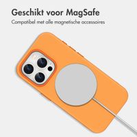 imoshion Color Backcover met Thin MagSafe Ring Apple iPhone 15 Pro - Oranje