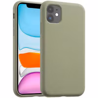Accezz Liquid Silicone Backcover met MagSafe Apple iPhone 11 - Cooper Green
