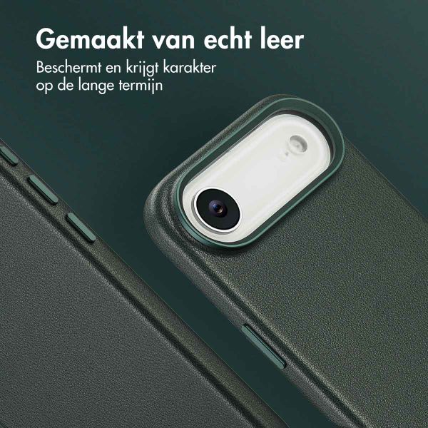 Accezz MagSafe Leather Backcover Apple iPhone Air - Cedar Green