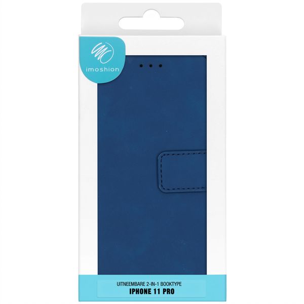 imoshion Uitneembare 2-in-1 Luxe Bookcase iPhone 11 Pro - Donkerblauw