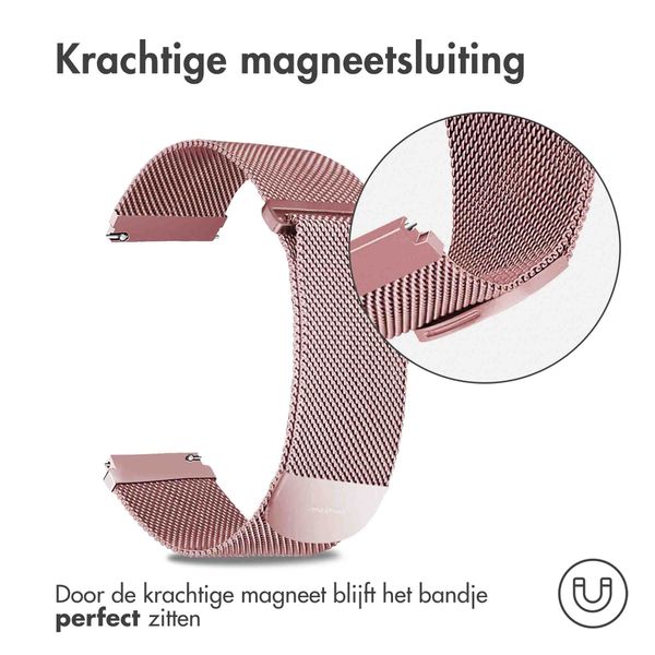 imoshion Milanees magnetisch bandje - Universeel 22 mm aansluiting - Maat M - Roze