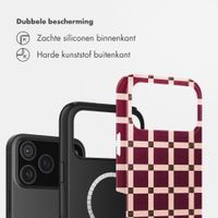 Selencia Vivid Backcover met MagSafe Apple iPhone 18 Pro Max / 17 Pro Max - Check This Burgundy