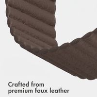imoshion Magnetic Faux Leather Band Apple Watch | 44/45/46/49 mm - Dark Brown
