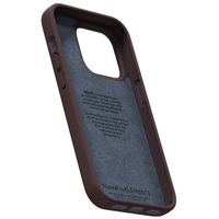 Njorð Collections Genuine Leather Case iPhone 14 Pro - Brown