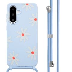 imoshion Siliconen design hoesje met koord Samsung Galaxy A36 / A56 - Lila Flower Distance