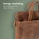 Accezz Leather Laptoptas 16 inch - Cognac