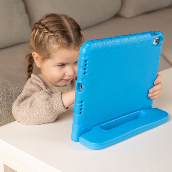 imoshion Kids-Proof Back Cover with Handle Apple iPad Mini 7 (2024) / iPad Mini 6 (2021) - Blue
