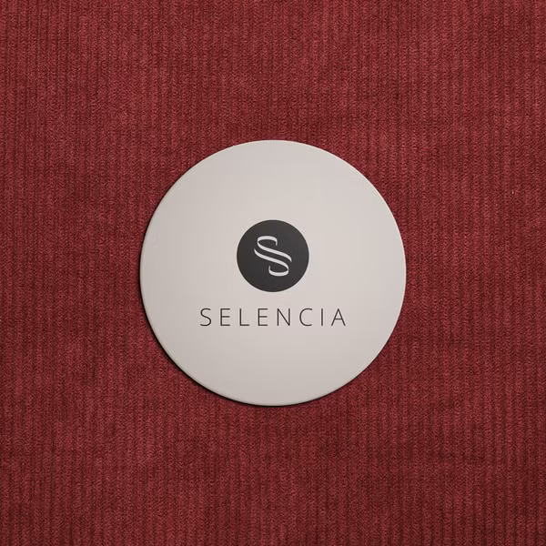 Selencia Corduroy Laptophoes 15-16 inch - Laptopsleeve - Deep Burgundy