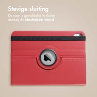 imoshion 360° draaibare Bookcase Apple iPad 11 (2025) 11 inch A16 / iPad 10 (2022) 10.9 inch - Donkerrood