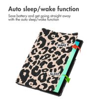 imoshion Design Trifold Bookcase Samsung Galaxy Tab A11 Plus - Leopard