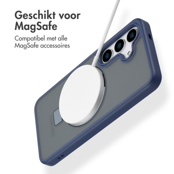 Accezz Ring Stand Backcover met MagSafe Samsung Galaxy S25 - Blue