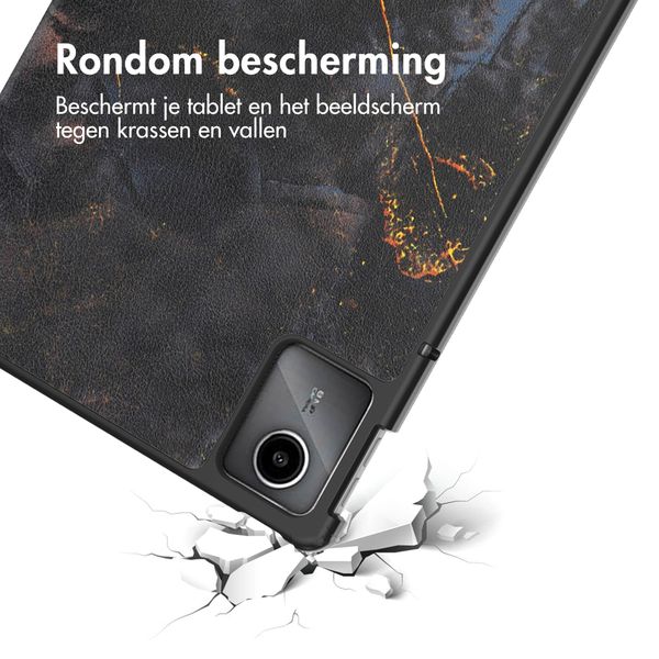 imoshion Design Trifold Bookcase Lenovo Tab M11 - Black Marble