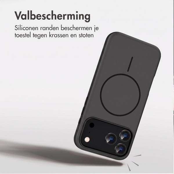 imoshion Color Backcover met Thin MagSafe Ring Apple iPhone 18 Pro / 17 Pro - Zwart