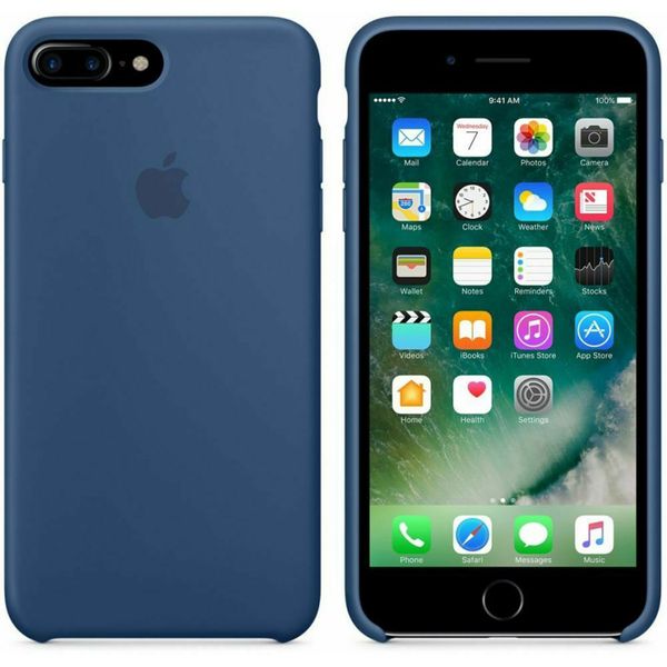 Apple Silicone Backcover Apple iPhone 8 Plus / 7 Plus - Ocean Blue