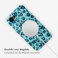Selencia Vivid Backcover met MagSafe Apple iPhone 16e - Wild Spots Light Blue
