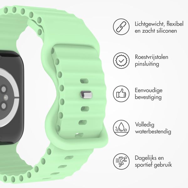 imoshion Athletic siliconenbandje Apple Watch Series 1 t/m 10 / SE / Ultra (2) (44/45/46/49 mm) - Mintgroen