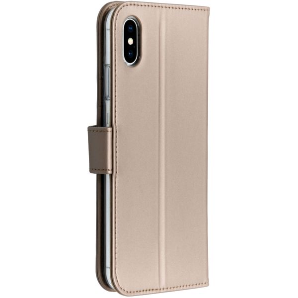 Accezz Wallet Softcase Bookcase iPhone Xs Max - Goud