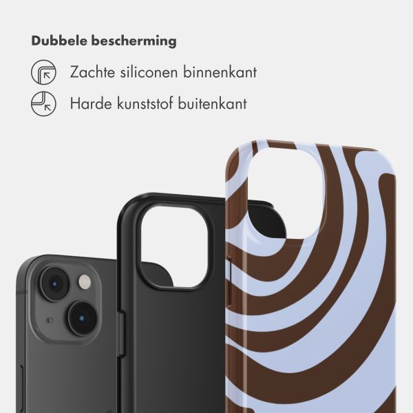 Selencia Vivid Backcover Apple iPhone 14 - Dream Swirl Chocolate