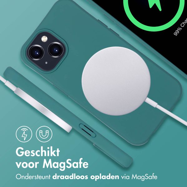 imoshion Color Backcover met afneembaar koord MagSafe iPhone 15 - Dark Green