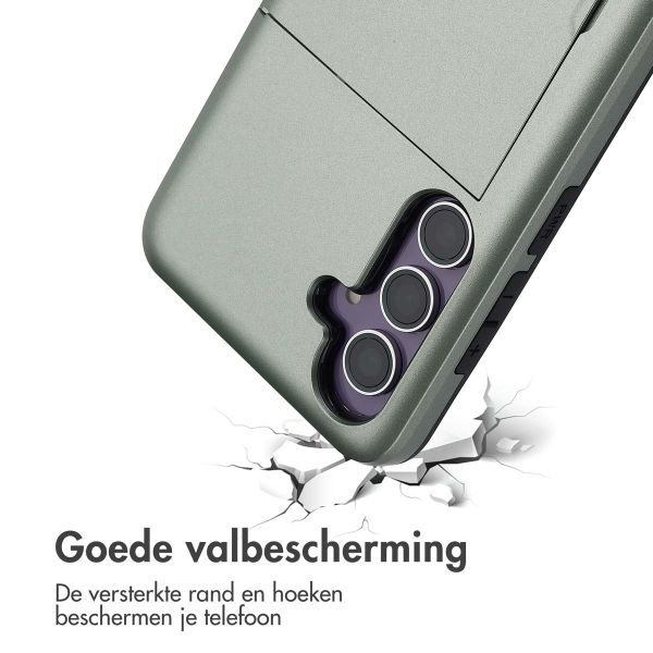 imoshion Backcover met pasjeshouder Samsung Galaxy S24 FE - Donkergroen