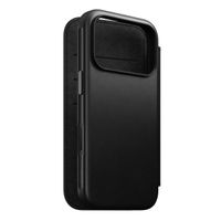 Nomad Modern Leather FolioBookcase Apple iPhone 17 Pro - Zwart