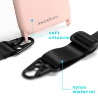 imoshion Color Backcover met koord - Nylon Strap iPhone 11 - Roze