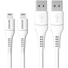 Accezz 2 pack Lightning naar USB kabel iPhone 5 / 5s - MFi certificering - 2 meter - Wit