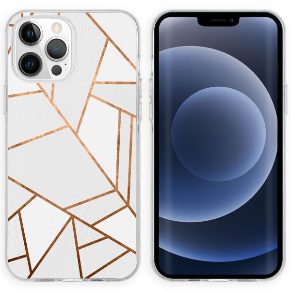 imoshion Design hoesje Apple iPhone 13 Pro - Grafisch Koper / Wit