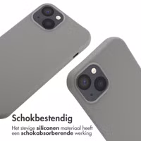 imoshion Siliconen hoesje met koord Apple iPhone 13 - Lichtgrijs