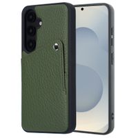 Selencia Riva Backcover met Pashouder Samsung Galaxy S25 / S24 - Sage Green