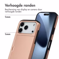 imoshion Backcover met pasjeshouder Apple iPhone 17 Pro - Rosé Goud
