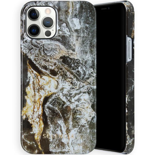 Selencia Maya Fashion Backcover iPhone 12 (Pro) - Quartz Black