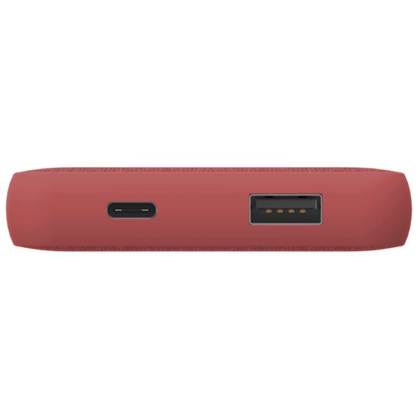 Hama Power Pack Fabric 10 - Powerbank - 10.000 mAh - Rood