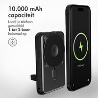 imoshion 4-in-1 MagSafe Powerbank met standaard 10.000 mAh - Power Delivery - iPhone / AirPods / Apple Watch - Zwart