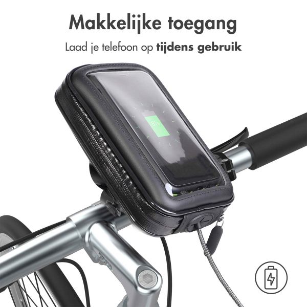 imoshion Telefoonhouder fiets - Universeel - Met hoes - Zwart