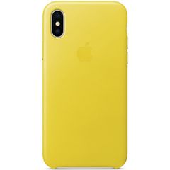 Apple Leather Backcover Apple iPhone X - Spring Yellow