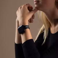 Selencia Sparkle schakelband Apple Watch Series 1 t/m 9 / SE (38/40/41 mm) | Series 10 / 11 (42 mm) - Zwart