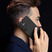 Accezz MagSafe Kevlar Backcover Samsung Galaxy S25 Plus - Zwart